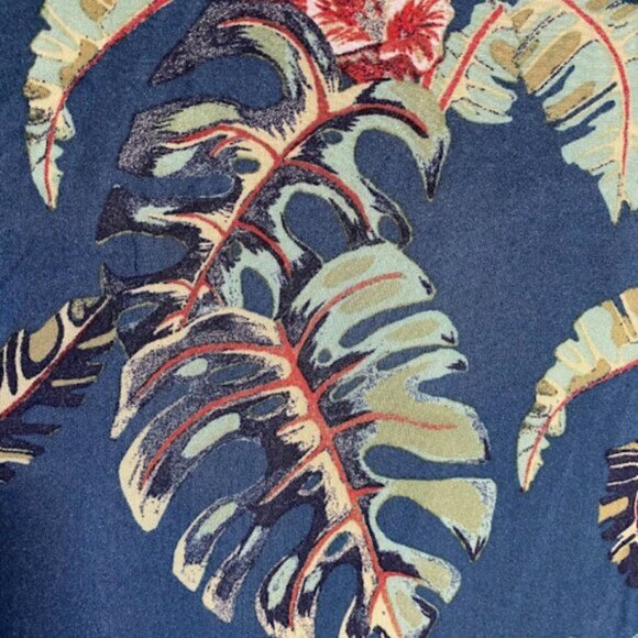 Wilfred Free Tropical Leaf Cropped Camp Shirt & Shorts Set Size M - Picture 11 of 15